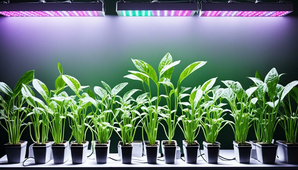 Einfluss von Pflanzenlicht auf Wachstum